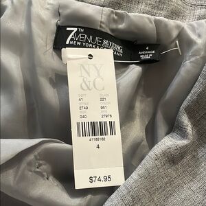 7th Avenue Gray Suit Jacket